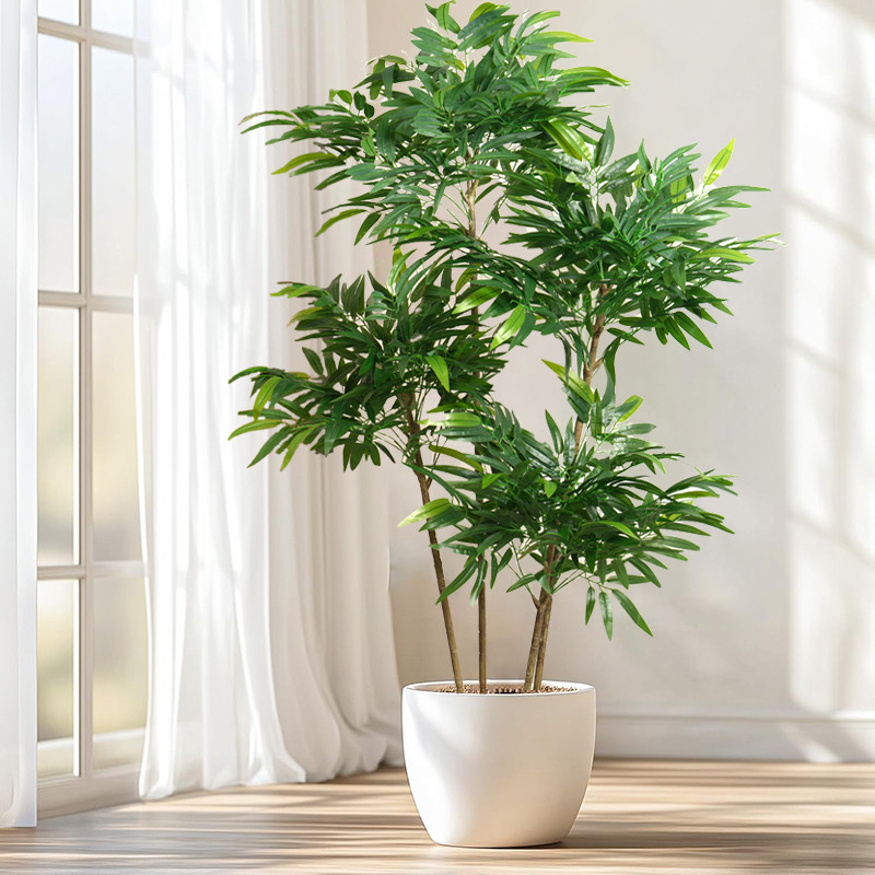 Dracaena Marginata - 80-180cm Large Artificial Bamboo Leaves Tree