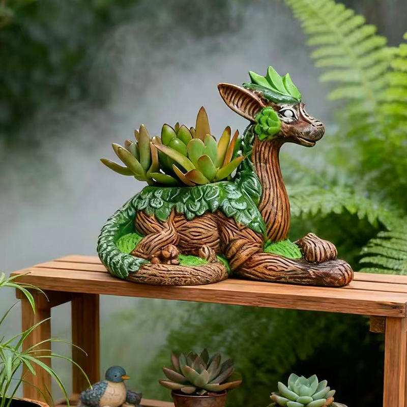 Creative Dragon Tree Flower Po - Echeveria Succulent ulasan dan harga