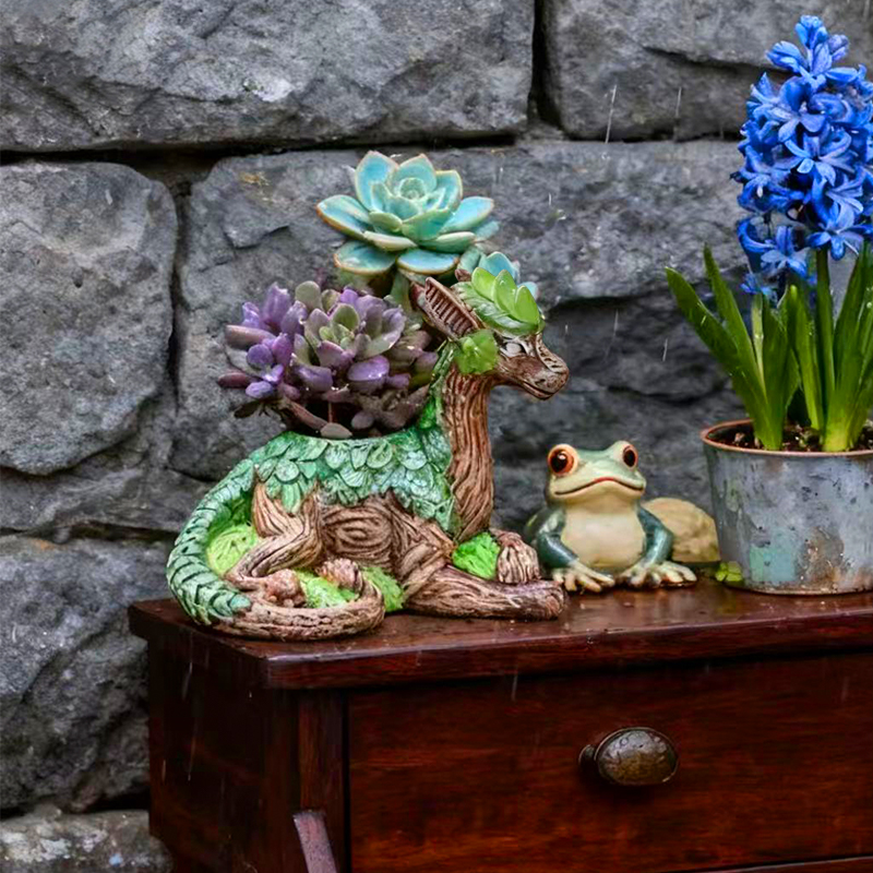 Creative Dragon Tree Flower Po - Echeveria Succulent ulasan dan harga