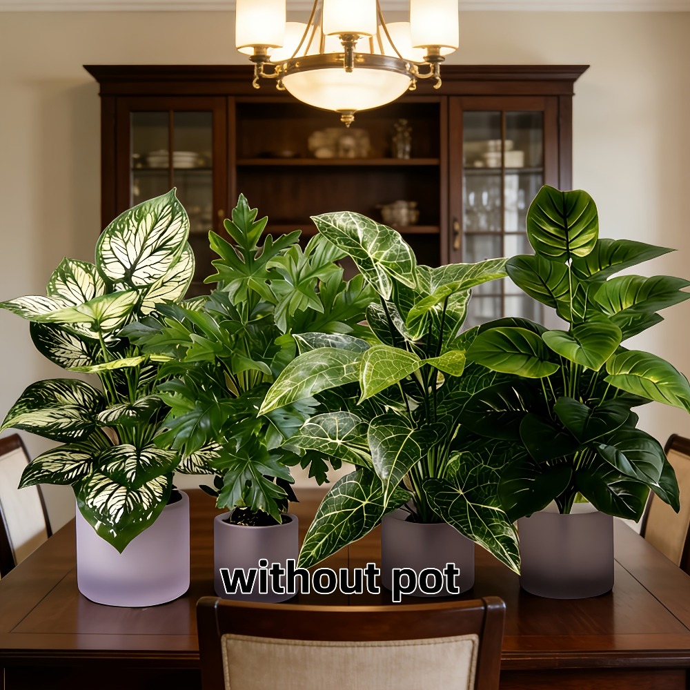 4PC Artificial Plants with 48L - Monstera Adansonii ulasan dan harga