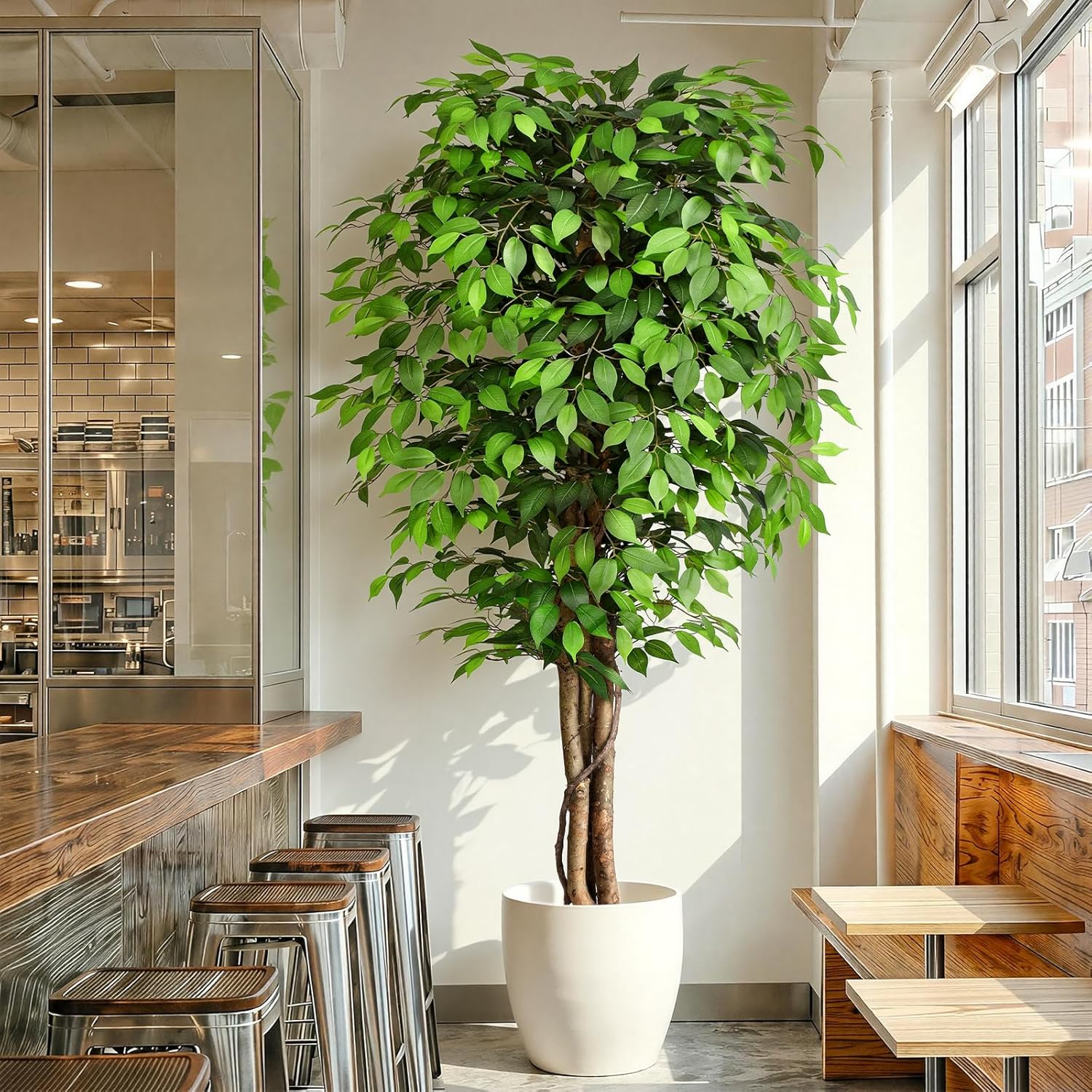 Lifelike Artificial Ficus Tree - Dracaena Marginata ulasan dan harga