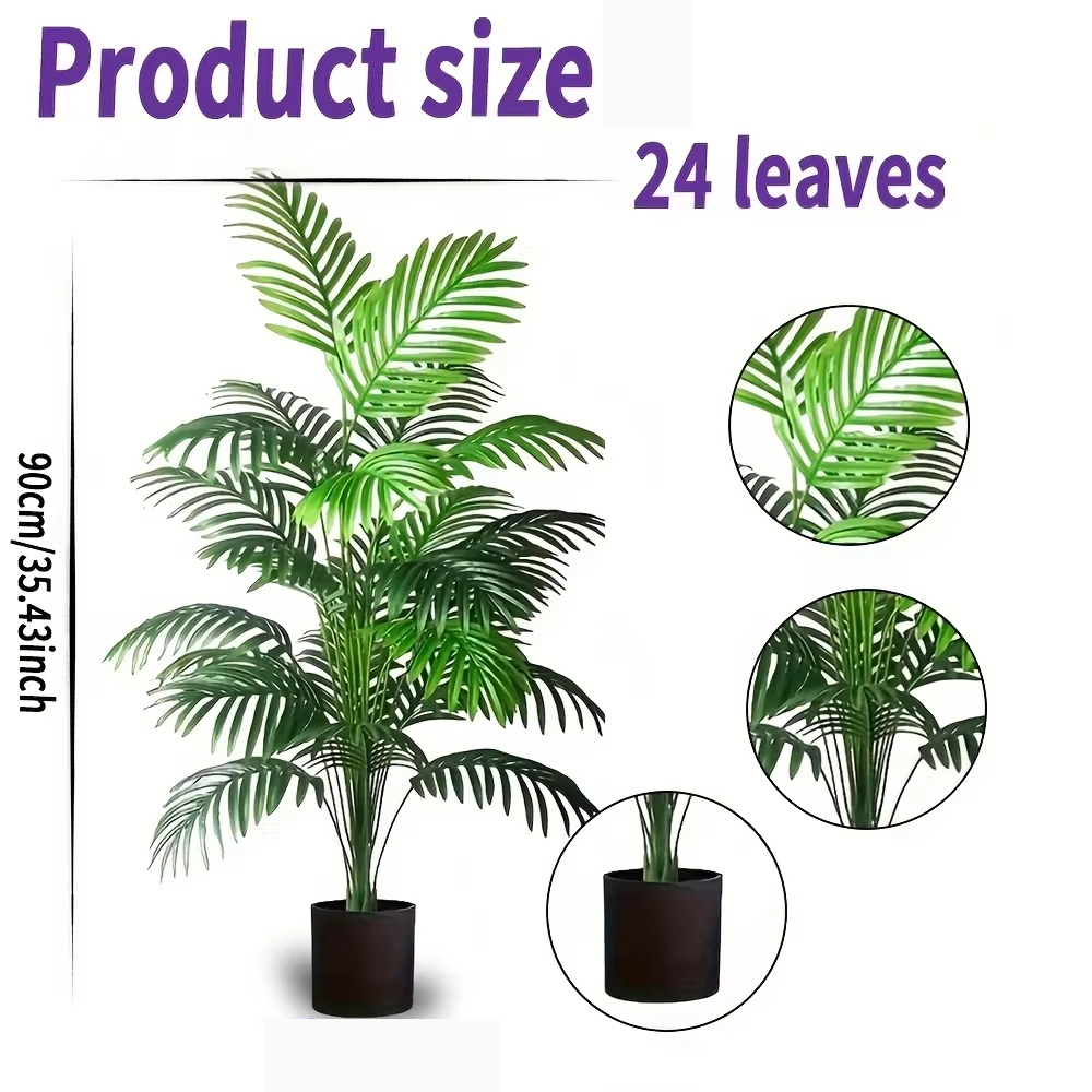 24 Leaves Areca Palm Artificia - Dracaena Marginata ulasan dan harga