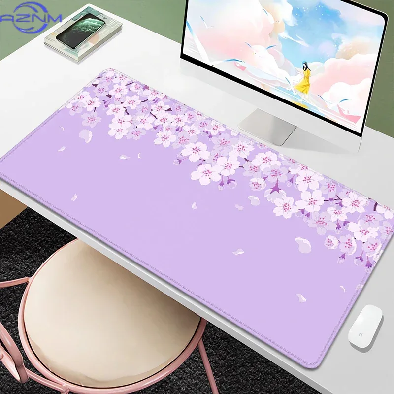 Purple Blossom Deskmat Cute Pa - Tradescantia Purple ulasan dan harga